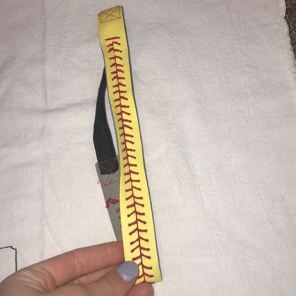 Real softball material headband